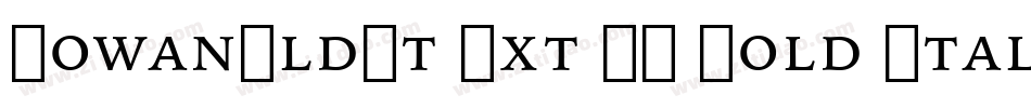 IowanOldSt Ext BT Bold Italic Extension字体转换